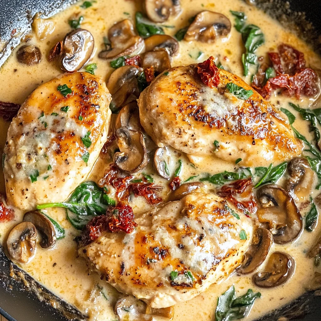 Creamy Mushroom Chicken Recipe