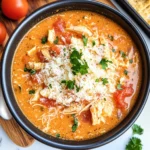 Crock Pot Creamy Chicken Parmesan Soup