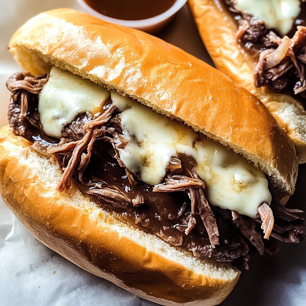 Crock Pot French Dip Sandwiches
