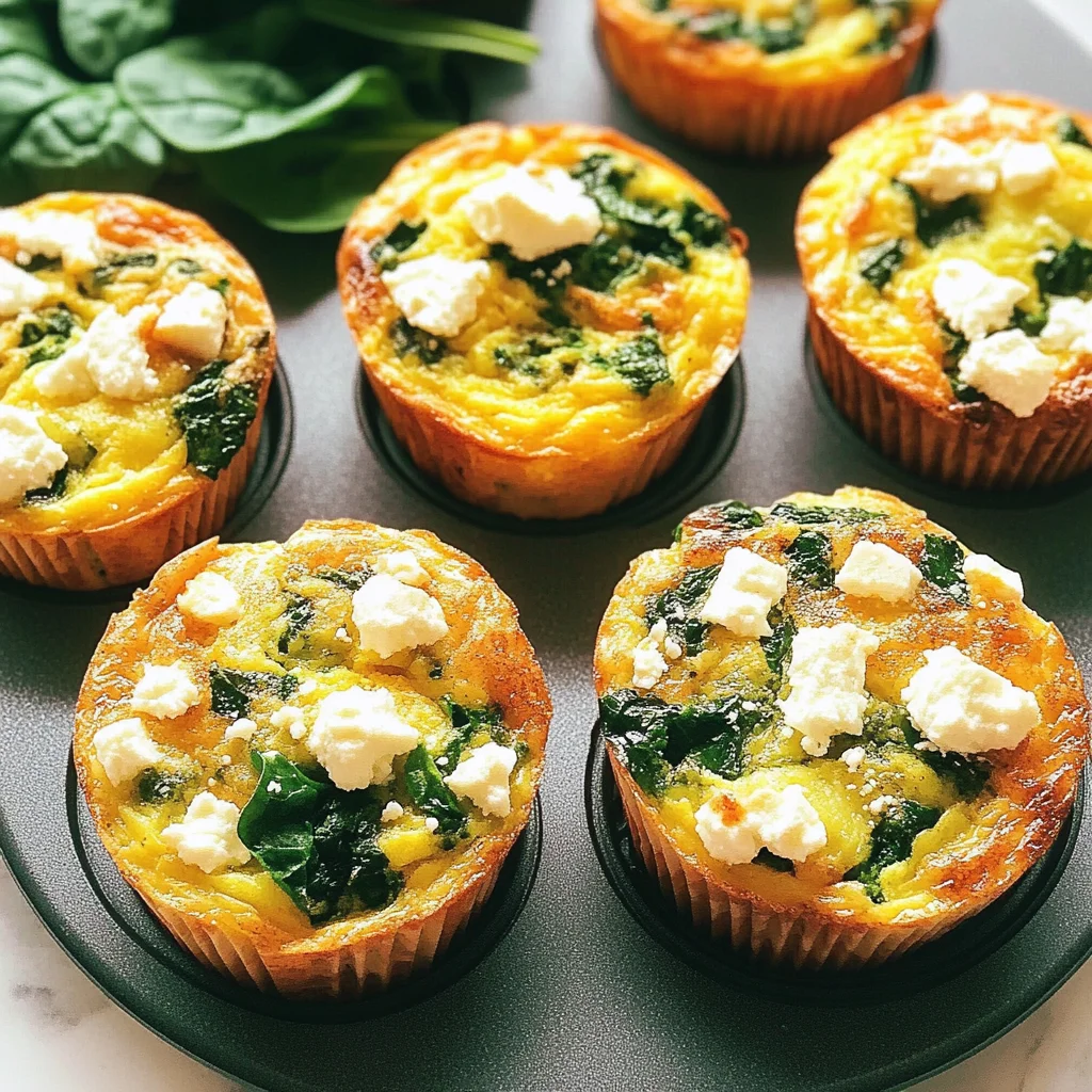 Egg Muffins with Spinach and Feta Recipe