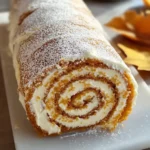 Fall Pumpkin Spice Roll Cake