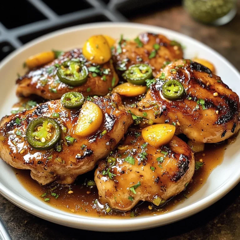 Jalapeño Peach Glazed Chicken Recipe