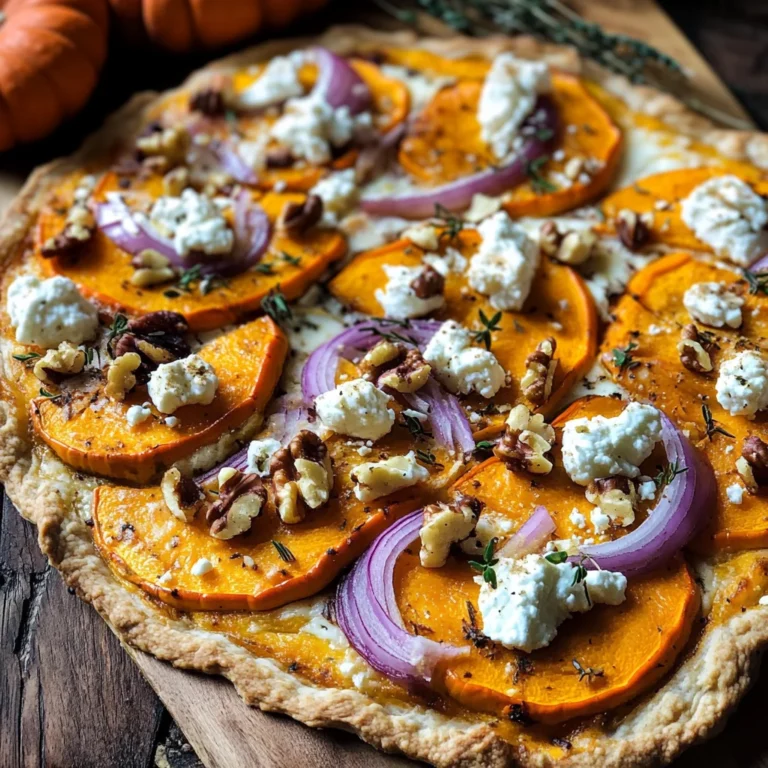 Kürbis-Flammkuchen mit Feta