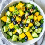 Mango Cucumber Salad with Blueberry and Avocado