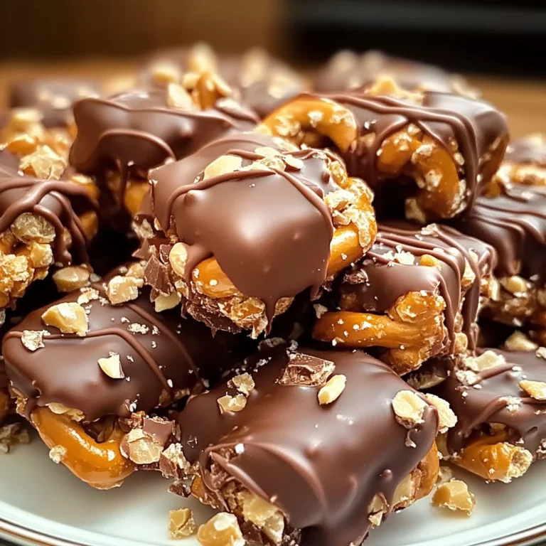No-Bake Peanut Butter Pretzel Clusters