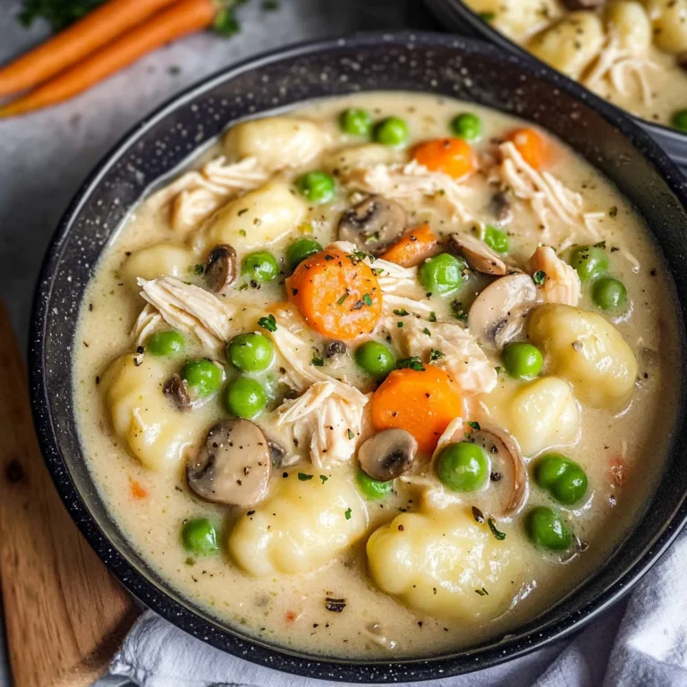 One Pot Gnocchi Chicken Pot Pie