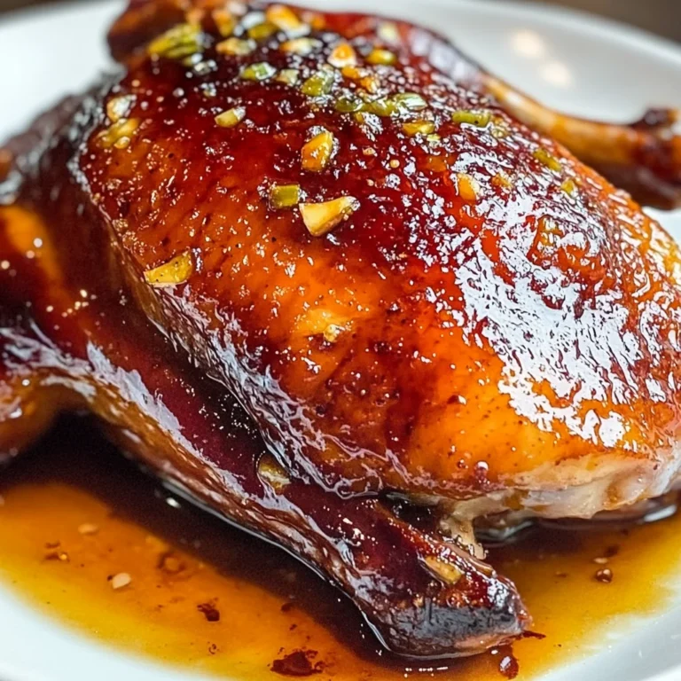 Oven Roasted Crispy Whole Duck & Figgy Orange Glaze
