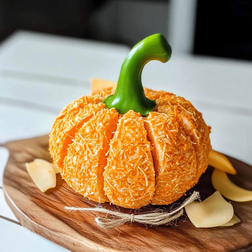 Pumpkin Shaped Cheese Ball