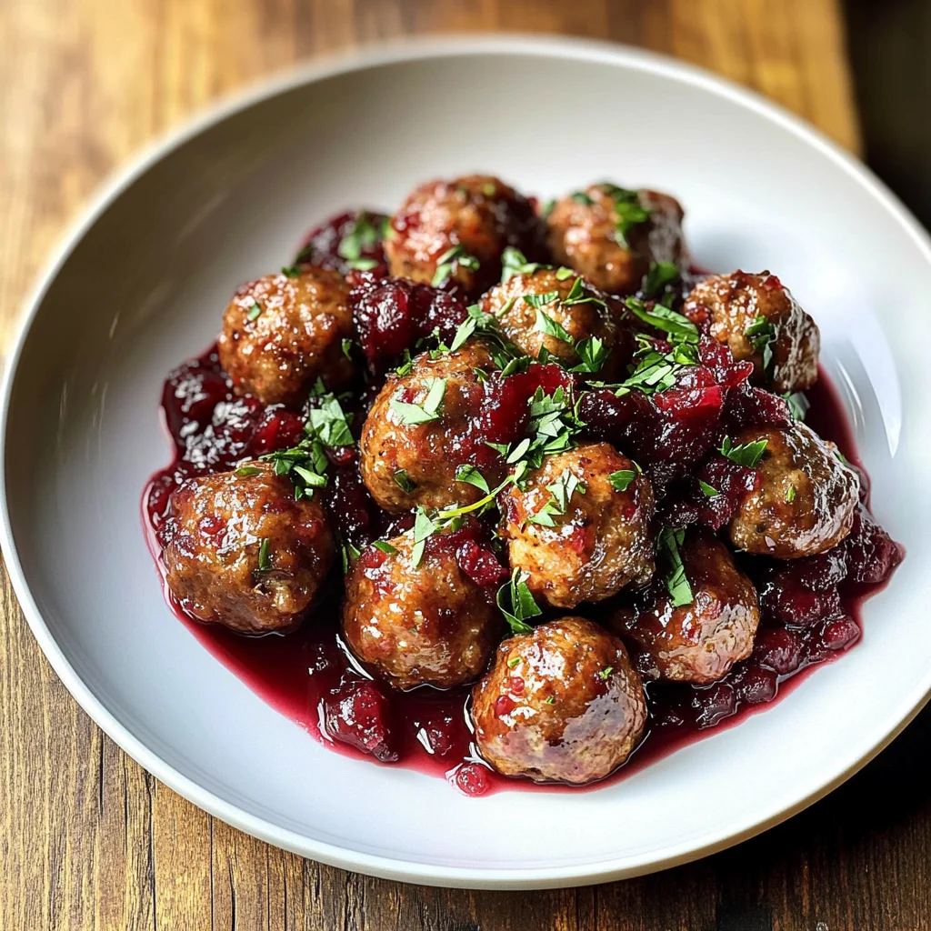 Quick Cranberry Meatballs (Christmas Recipe)