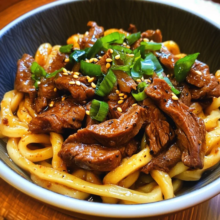 Quick and Flavorful Beef Black Pepper Udon