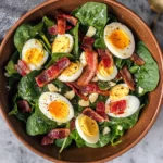 Spinach Salad with Bacon and Eggs