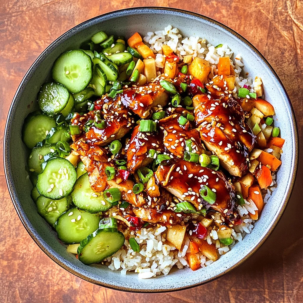 Sweet Chili Chicken Rice Bowls with Chicken Thighs: A Comforting Bowl with a Kick