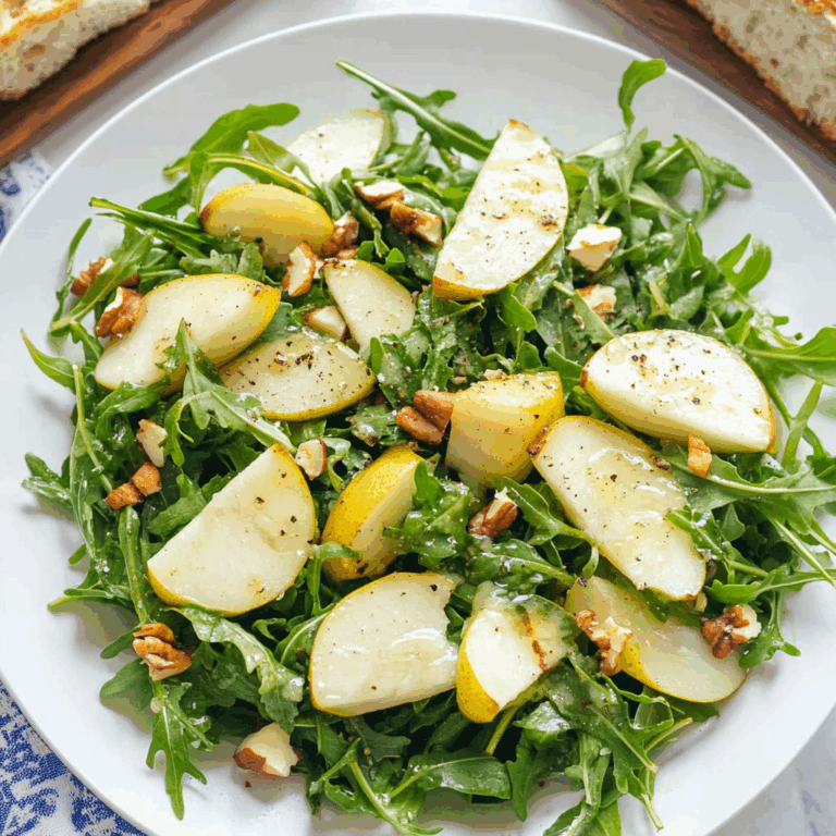 Arugula Pear Salad