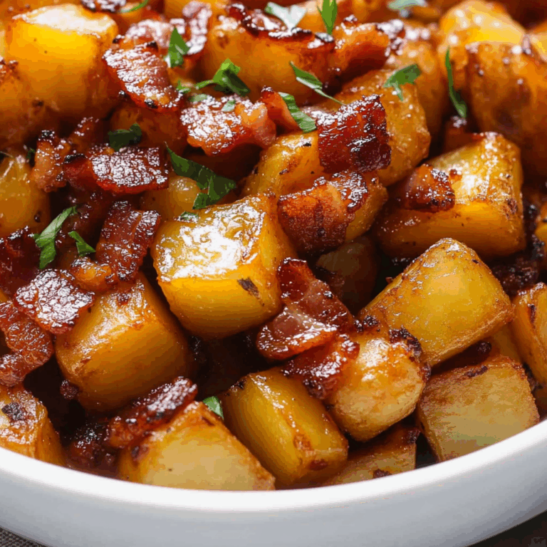 Crispy Bacon Honey Roasted Potatoes