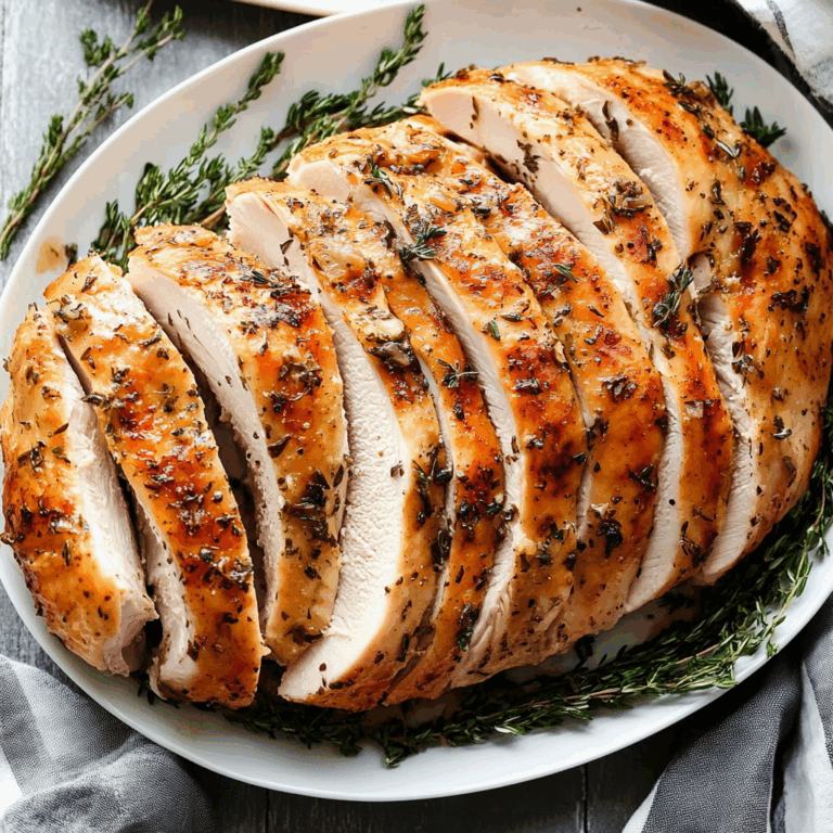 Garlic Butter Boneless Turkey Breast