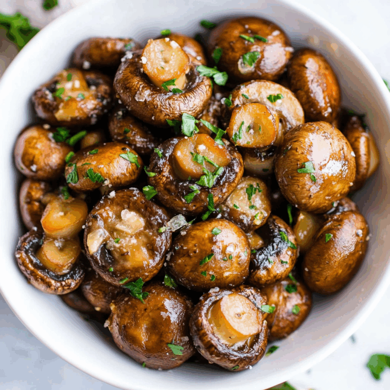 Garlic Butter Mushrooms & Onions