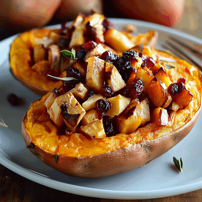 Indulge in Cranberry Apple Twice-Baked Sweet Potatoes This Fall!