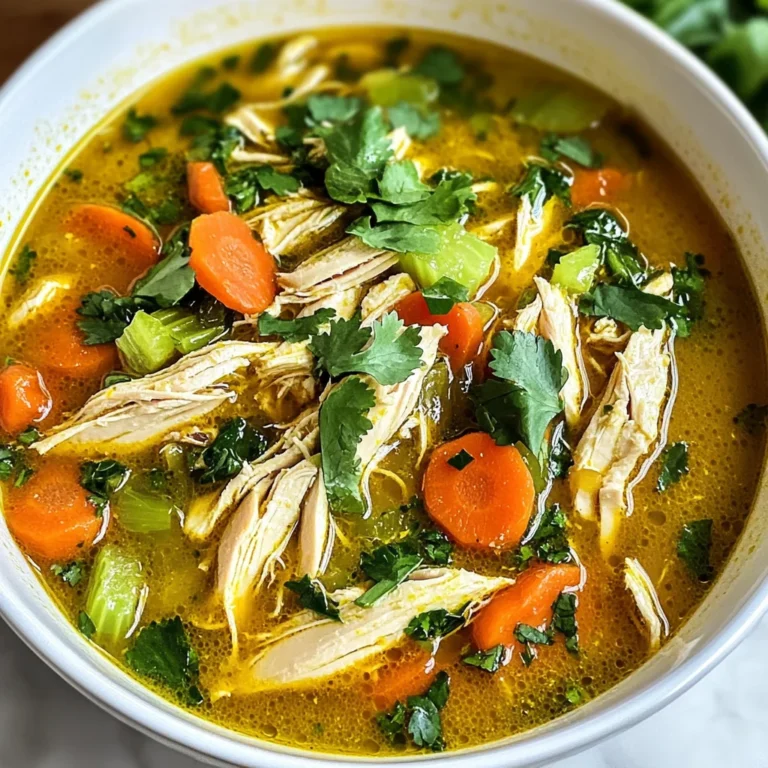 Anti Inflammatory Turmeric Chicken Soup