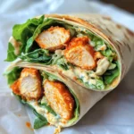 Buffalo Chicken Caesar Salad Wraps