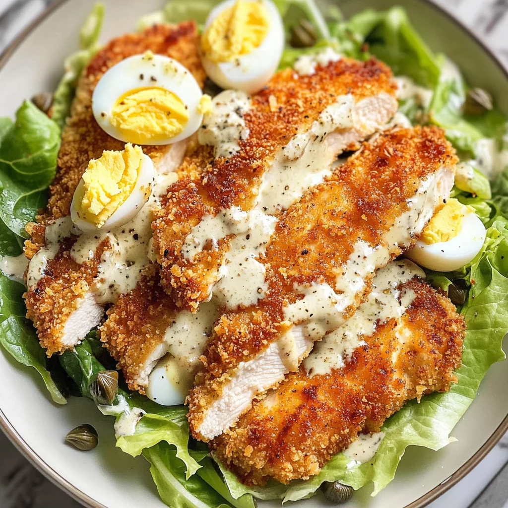 Caesar Salad Chicken Cutlets
