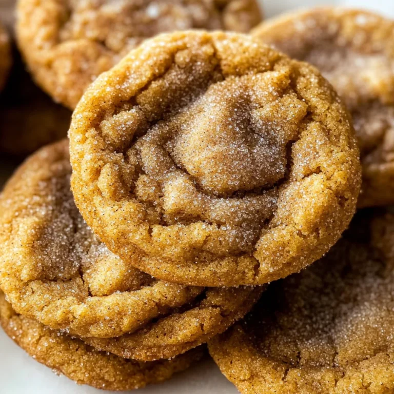Chewy Pumpkin Snickerdoodle Cookies