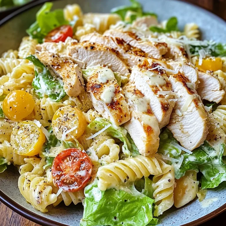 Chicken Caesar Pasta Salad
