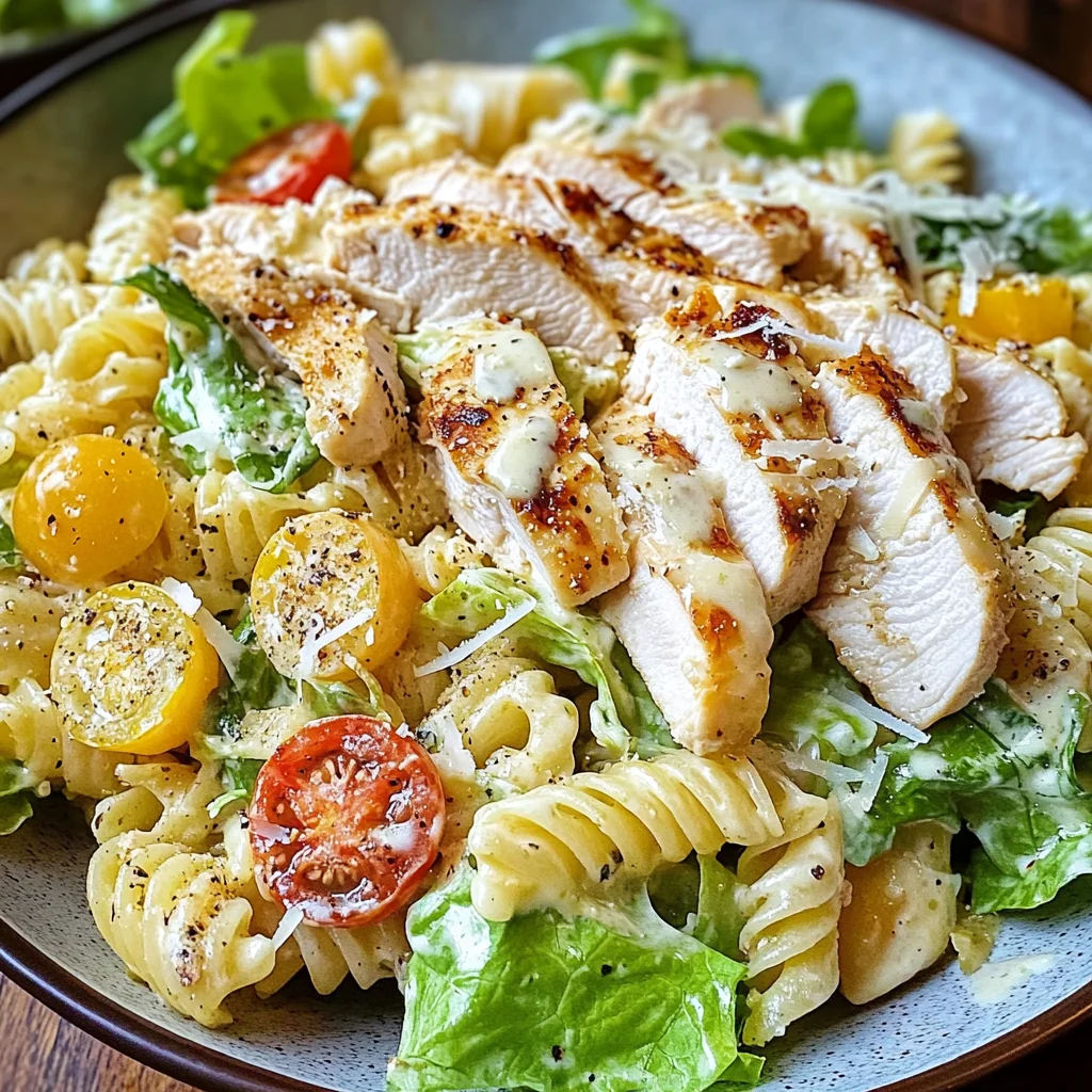 Chicken Caesar Pasta Salad