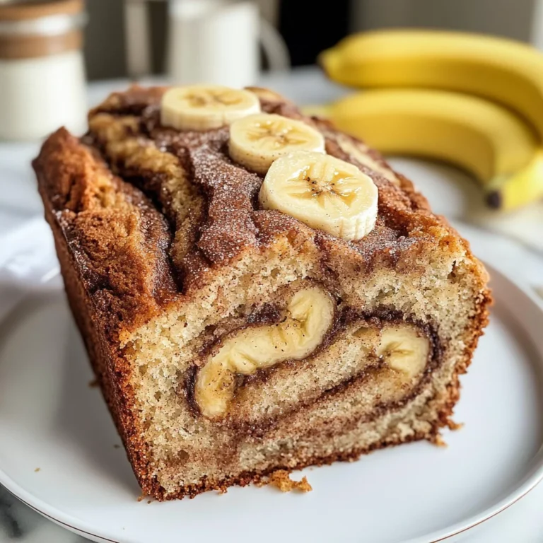 Cinnamon Swirled Banana Bread