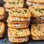 Creamy Cheddar Herb Ritz Cracker Sandwiches