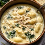Creamy Garlic Chicken Gnocchi Soup