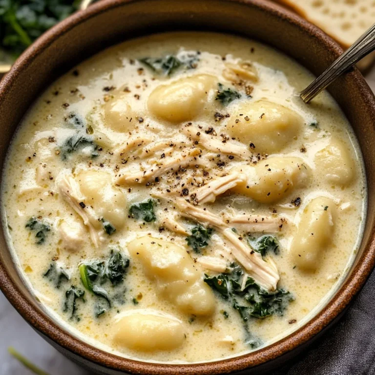Creamy Garlic Chicken Gnocchi Soup