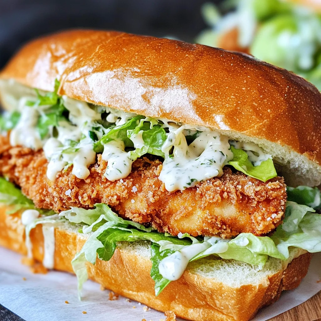 Crispy Chicken Caesar Sandwich