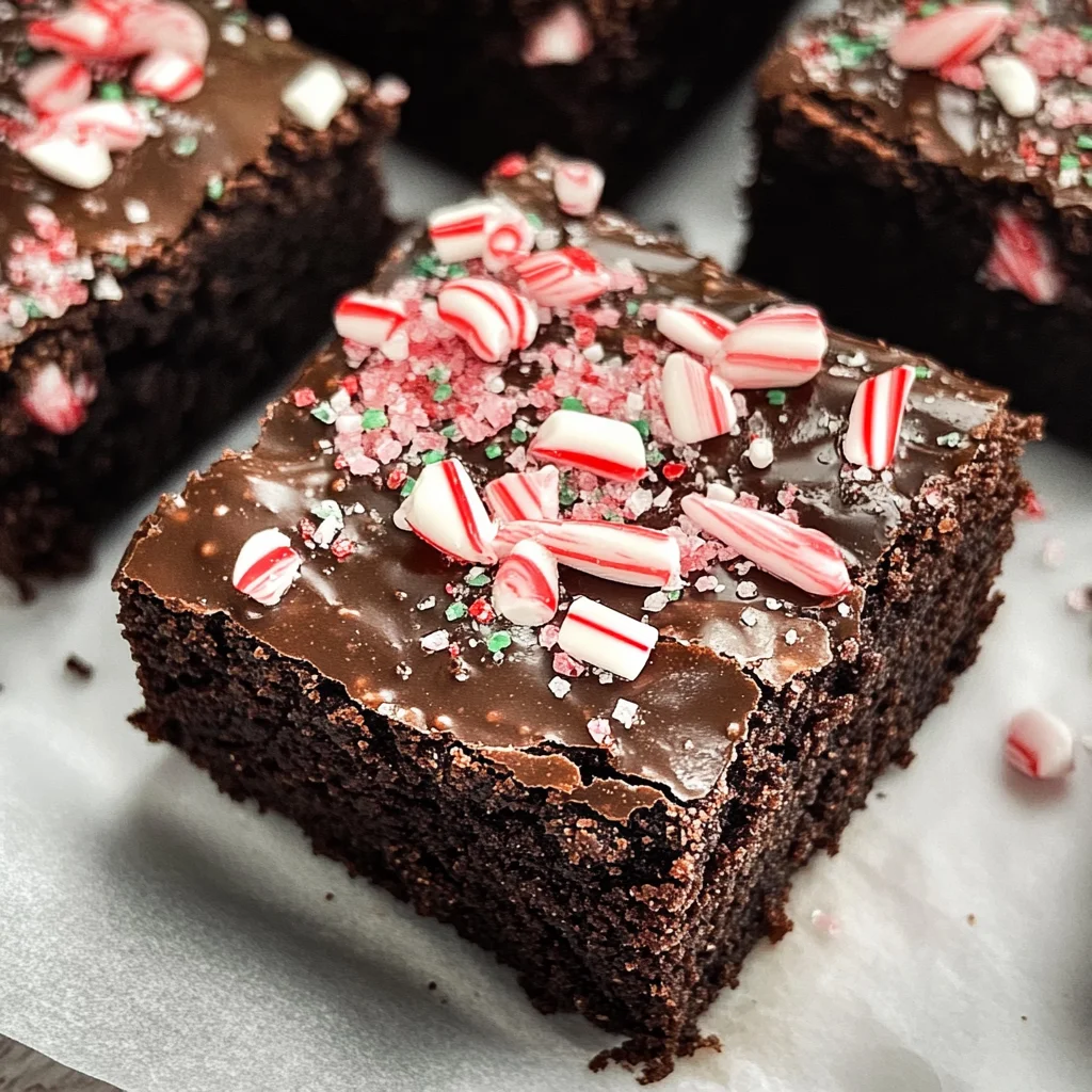 Dark Chocolate Peppermint Brownies