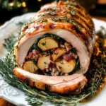 Delicious Christmas Stuffed Pork Roast