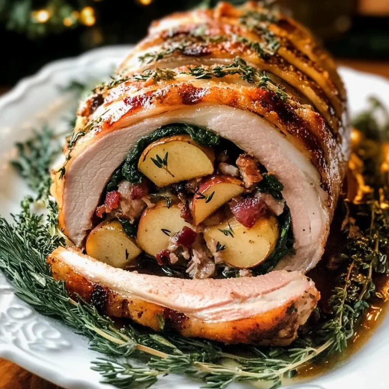 Delicious Christmas Stuffed Pork Roast