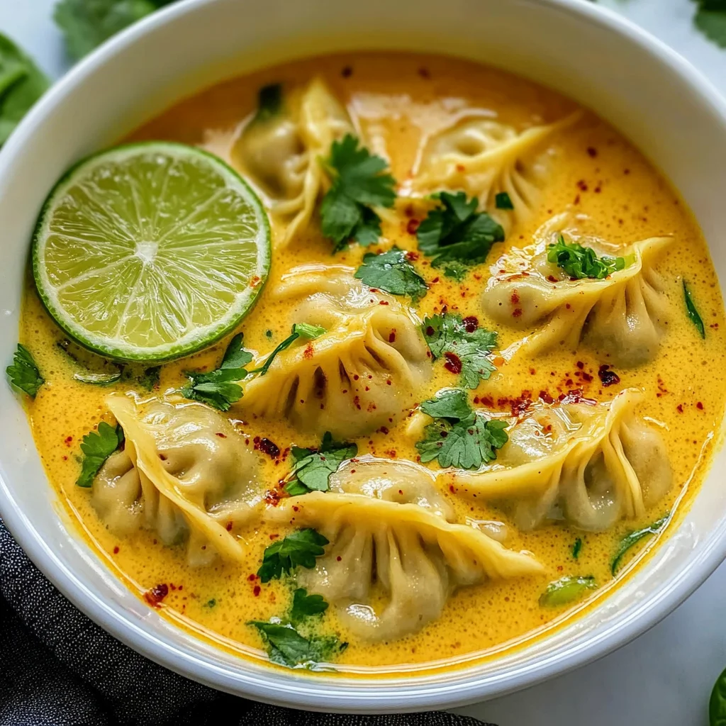 Delicious Curry Dumpling Soup