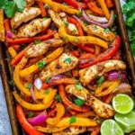 Easy Sheet Pan Chicken Fajitas (Ready in 30 Minutes!)