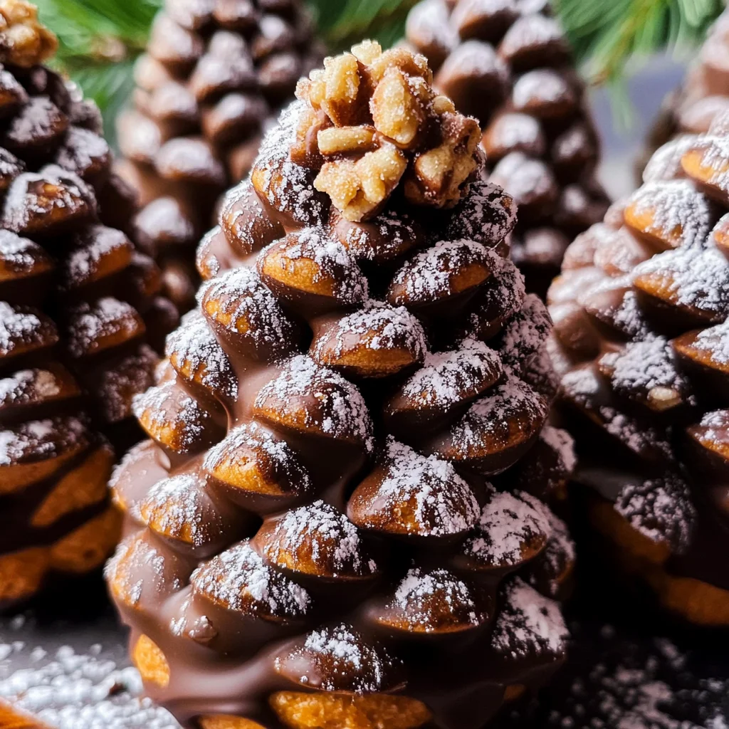 Edible Chocolate Pinecones