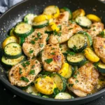 Healthy Chicken Breast with Zucchini and Squash
