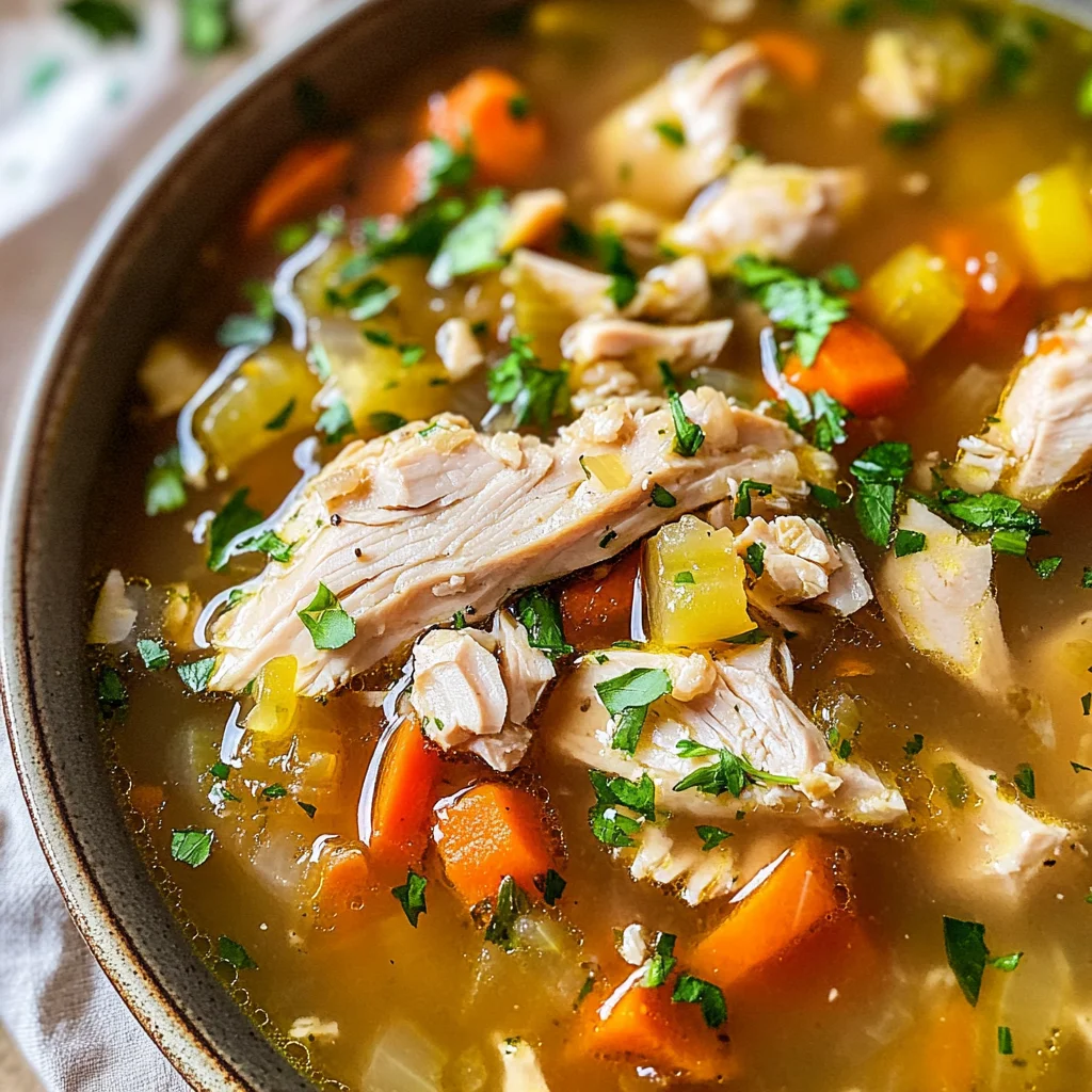 Leftover Turkey Soup