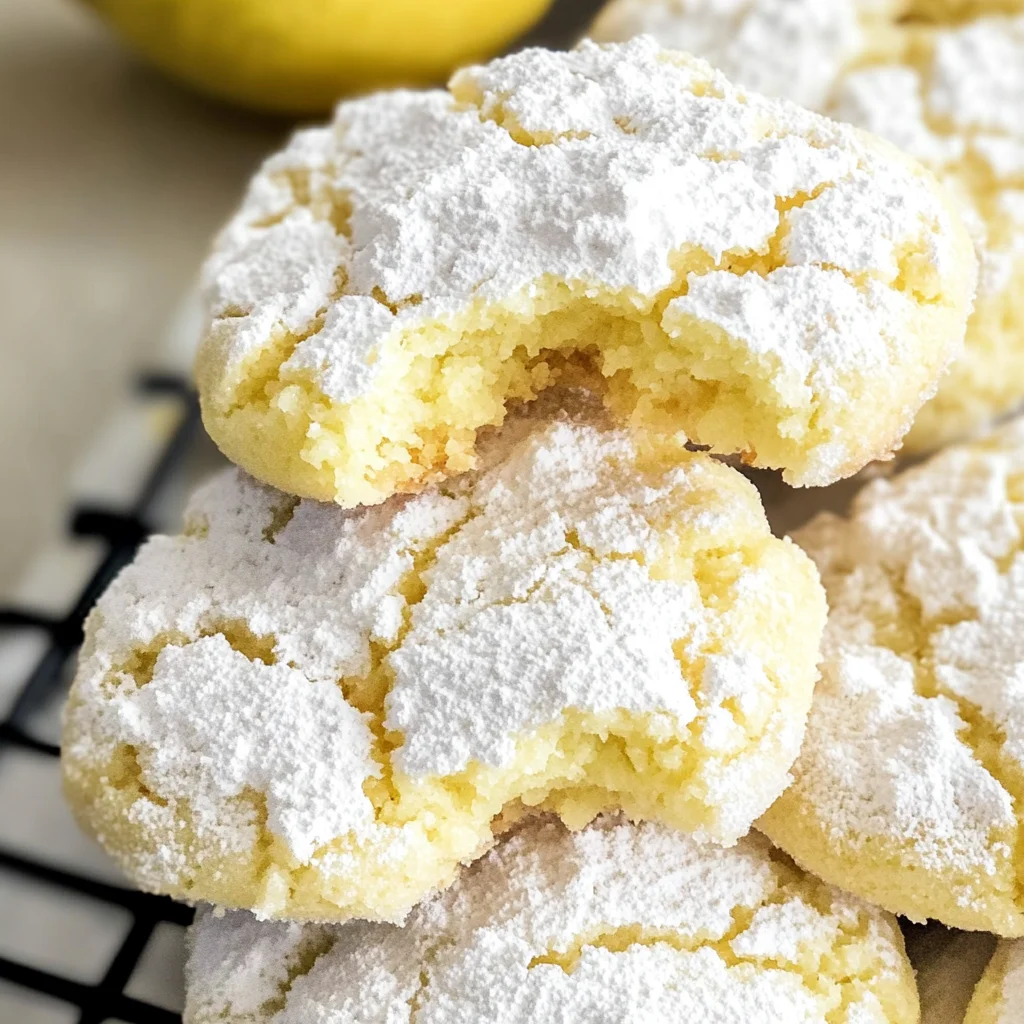 Lemon Crinkle Cookies