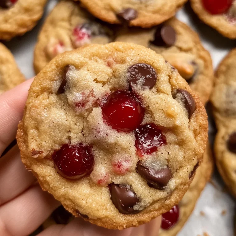 Maraschino Cherry Chocolate Chip Cookies Recipe