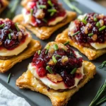 No Bake Cranberry Brie Bites