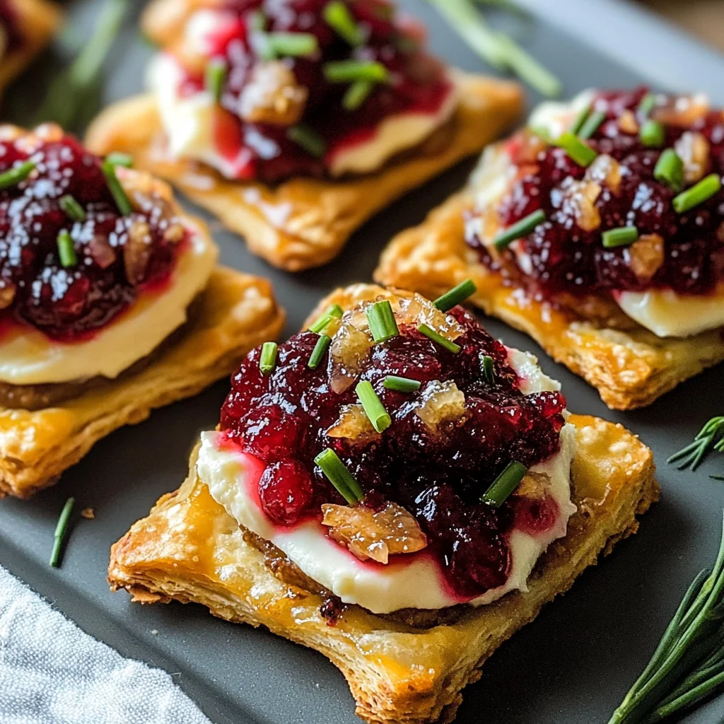 No Bake Cranberry Brie Bites