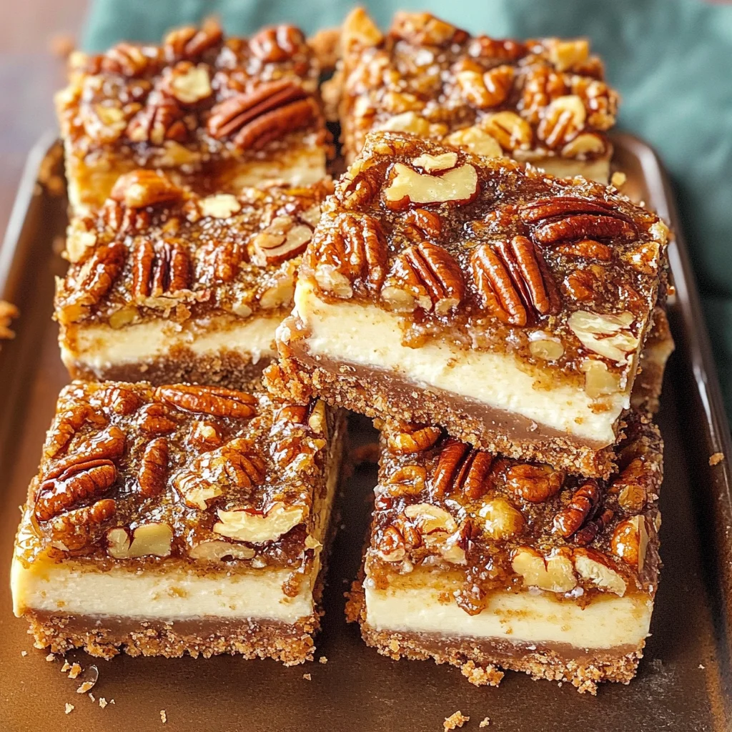 Pecan Pie Cheesecake Bars
