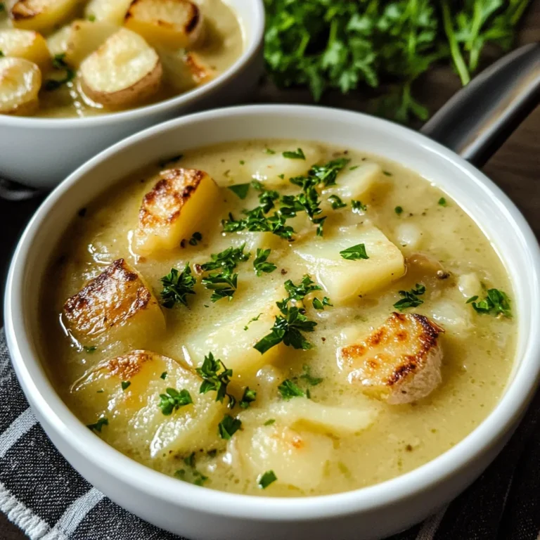 Roasted Garlic Potato Soup