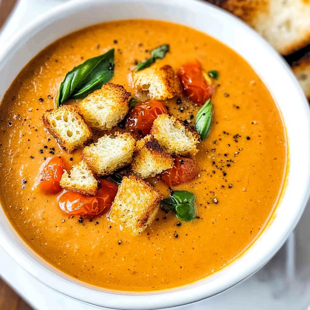 Roasted Tomato Basil Soup