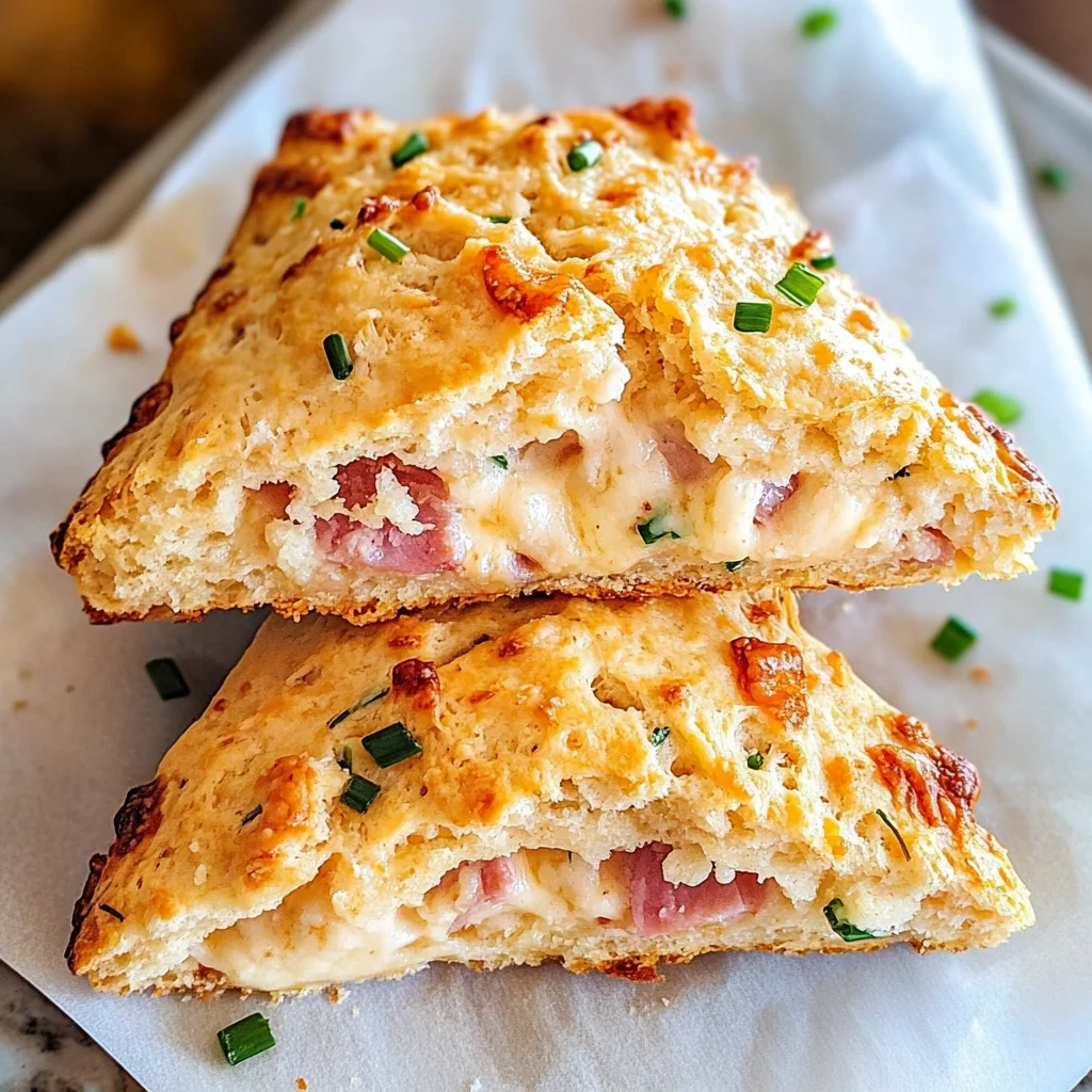 Savory Ham & Cheese Scones