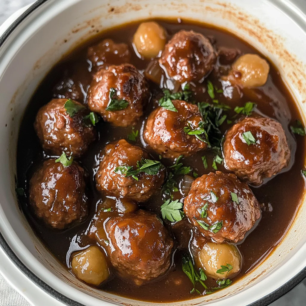Slow Cooker Salisbury Steak Meatballs: Family-Friendly Comfort