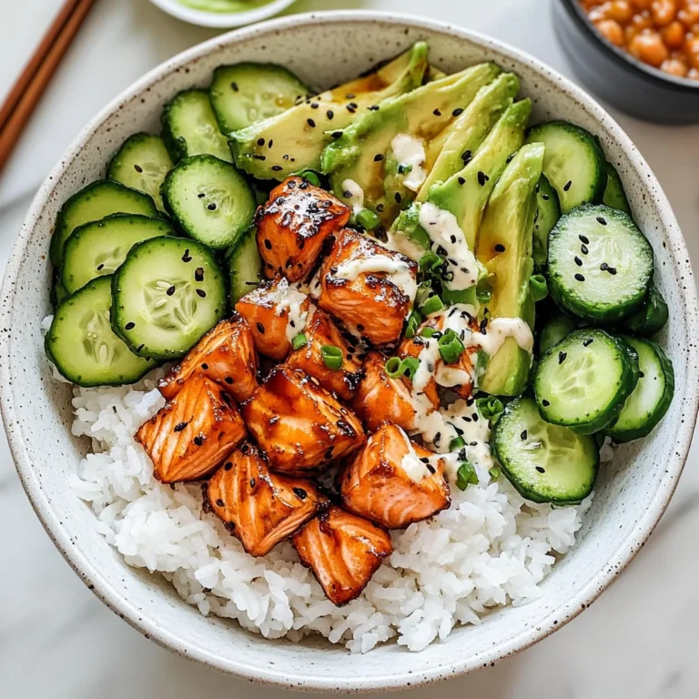 Spicy Salmon Bowls with Coconut Rice